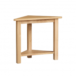 Oak Occasional Corner Table - Low